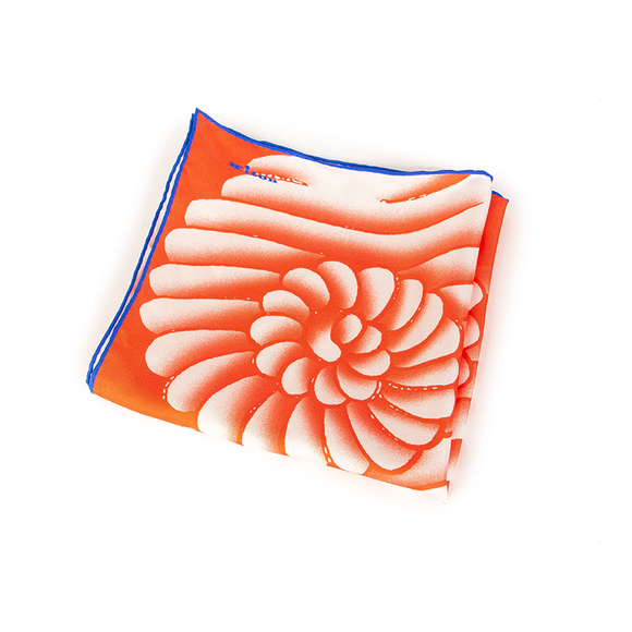 Kiton Pocket Square Men Light Coral